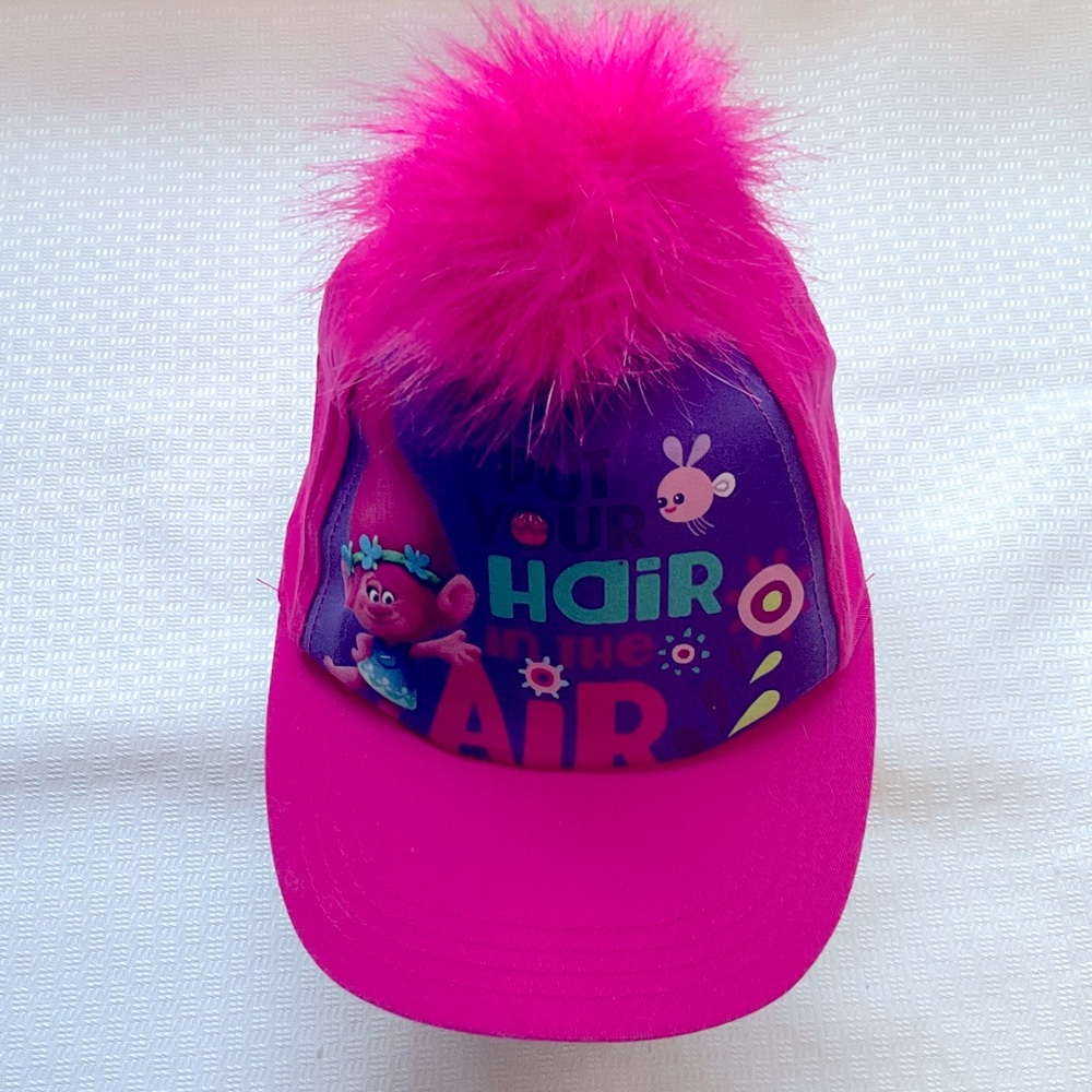 Trolls Bright Pink Girl Toddler Cap